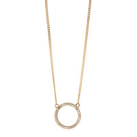 Collier Or jaune 14K Diamant 0.05 ct, w-si 42 cm-591986