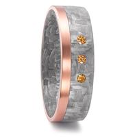 Alliance Carbone, Or rouge 18K Diamant cognac, 0.06 ct, 3 Pierres-592145