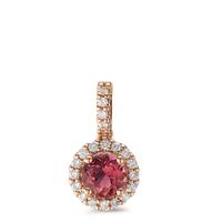 Pendentif Or rouge 18K Tourmaline Ø8 mm-592351