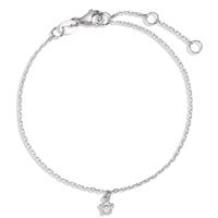 Bracelet Argent Zircone Rhodié 16-19 cm-592780