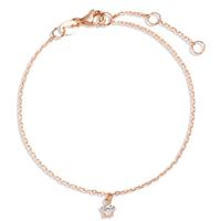 Bracelet Argent Zircone rosé Plaqué or 16-19 cm-592781