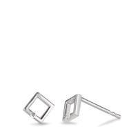 Clous d'oreilles Argent Zircone 2 Pierres Rhodié Ø5 mm-592797