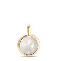 Pendentif Argent Plaqué or nacre Ø14 mm-593088