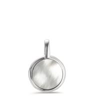 Pendentif Argent Rhodié nacre Ø14 mm-593096