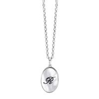 Pendentif Argent Rhodié nacre blanc-593101