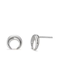 Clous d'oreilles Argent Rhodié Lune Ø10 mm-593334