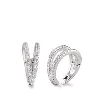 Ear cuff Argent Zircone Rhodié Ø13 mm-593817