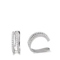 Ear cuff Argent Zircone Rhodié-593819