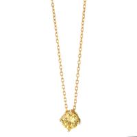 Collier Argent Zircone jaune jaune Plaqué or 42-45 cm Ø6 mm-593851