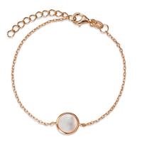 Bracelet Argent rosé Plaqué or nacre 16-18.5 cm Ø10 mm-594394