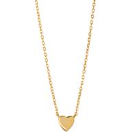 Collier Argent jaune Plaqué or Coeur 40-45 cm-594408