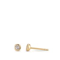 Ohrstecker Silber Zirkonia 2 Steine gelb vergoldet-594447