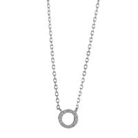 Collier Argent Zircone Rhodié 39-45 cm-594522