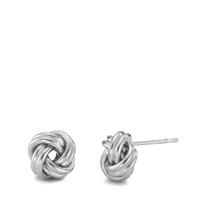 Ohrstecker Silber rhodiniert Knoten Ø10 mm-594641