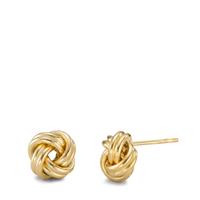 Ohrstecker Silber gelb vergoldet Knoten Ø10 mm-594642