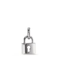 Pendentif Or blanc 9K Serrure-594850