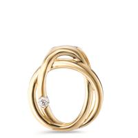 Pendentif Or jaune 18K Diamant 0.05 ct, brillant, w-si-594922