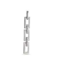 Pendentif Or blanc 18K Diamant 0.04 ct, 10 Pierres, brillant, w-si-594943