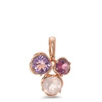 Pendentif Or rouge 18K Améthyste 3 Pierres-594962