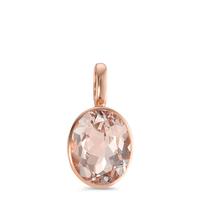 Pendentif Or rouge 18K Morganite champagne, ovale-594968