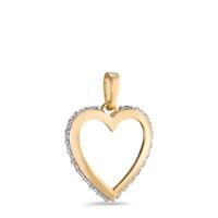 Pendentif Or jaune 9K Zircone-595074