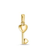 Pendentif Argent jaune Plaqué or Clé-595479
