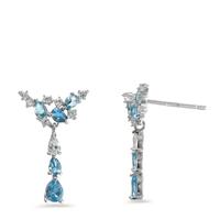 Pendant d'oreilles Argent Zircone Rhodié-595527