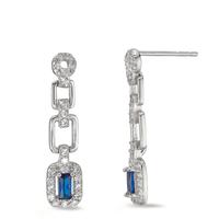 Pendant d'oreilles Argent Zircone Rhodié-595534