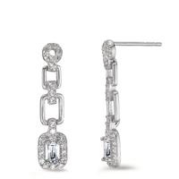 Pendant d'oreilles Argent Zircone Rhodié-595537