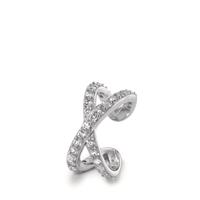 Ear cuff Argent Zircone Rhodié Ø12 mm-595646