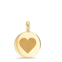 Pendentif Acier inoxydable jaune PVD Coeur Ø11 mm-595687
