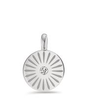 Pendentif Acier inoxydable Zircone Ø11 mm-595694