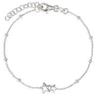 Bracelet Argent Rhodié Étoile 16-19 cm-596266