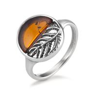 Bague Argent Ambre Rhodié Ø13 mm-596339