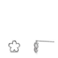 Clous d'oreilles Argent Rhodié Fleur Ø8 mm-596423