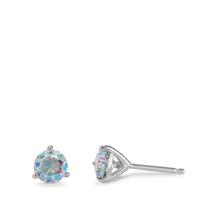 Clous d'oreilles Argent Rhodié Ø6.5 mm-596667