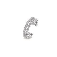 Ohrklemme Silber Zirkonia rhodiniert Ø14 mm-596692
