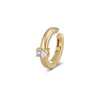Ear cuff Argent Zircone jaune Plaqué or Ø13.5 mm-596700