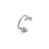 Ear cuff Argent Zircone 12 Pierres Rhodié Ø11.5 mm-596839
