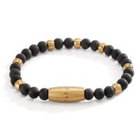 Bracelet Acier inoxydable, Carbone jaune PVD 19 cm-596923