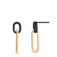 Pendant d'oreilles Acier inoxydable jaune PVD-596926