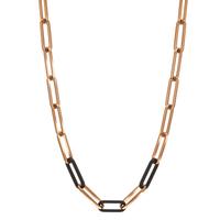 Collier Acier inoxydable, Carbone rosé PVD 45-48 cm-596986