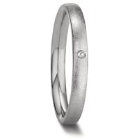 Bague à superposer Titane Diamant 0.01 ct, w-si-597444