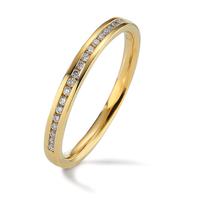 Bague d'éternité Or jaune 18K Diamant 0.09 ct, 19 Pierres, w-si-597593