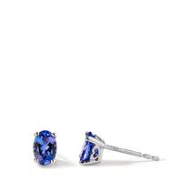 Clous d'oreilles Or blanc 18K Tanzanite-597603
