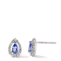Clous d'oreilles Or blanc 18K Tanzanite-597630