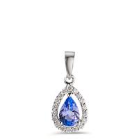 Pendentif Or blanc 18K Tanzanite-597631