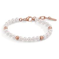 Bracelet Acier inoxydable rosé PVD perle de culture 17.5-21.5 cm Ø6 mm-597853
