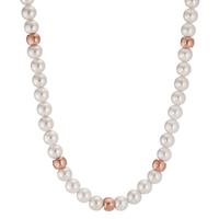 Collier Acier inoxydable rosé PVD perle de culture 42-45 cm Ø6 mm-597854