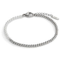 Bracelet Acier inoxydable perle de culture blanc, 63 Perles, 3 mm 17.5-19.5 cm Ø3 mm-597879